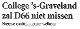 College mist D66 niet: vervanging welkom...